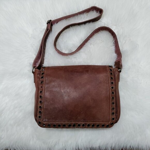 Wilson Leather Western Leather Prairie Cowgirl Hippie Boho Messanger Satchel Bag - Picture 1 of 13
